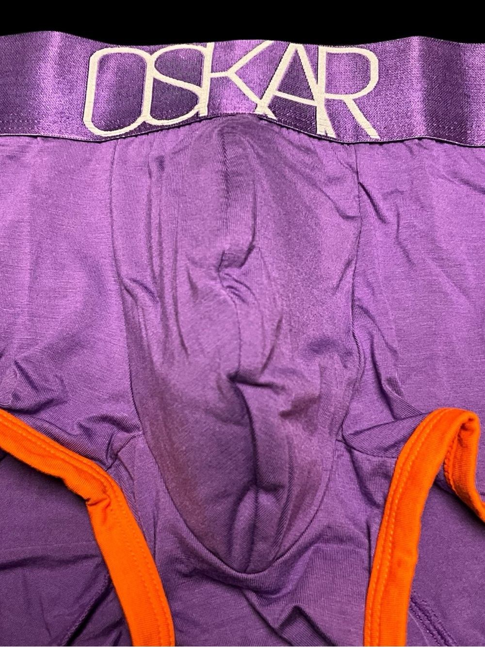 OSKAR Purple & Orange Boxer Trunk - Picture 4 of 4